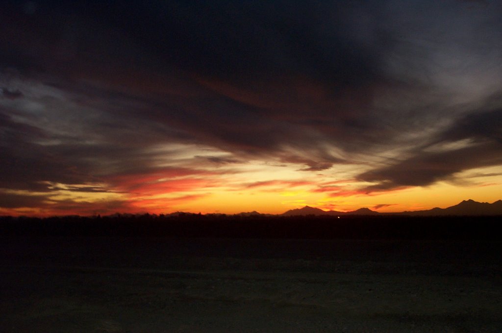 sunset, silverbell mts.