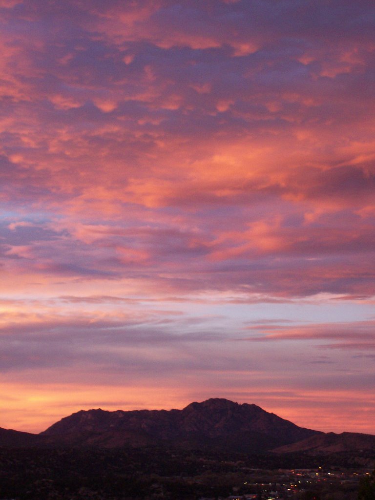 Sunset over Granite Mountain