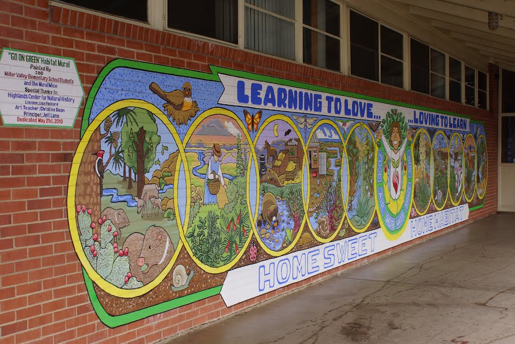 2013, Local Ecology Mural, Miller Valley Elementary School, Prescott, AZ