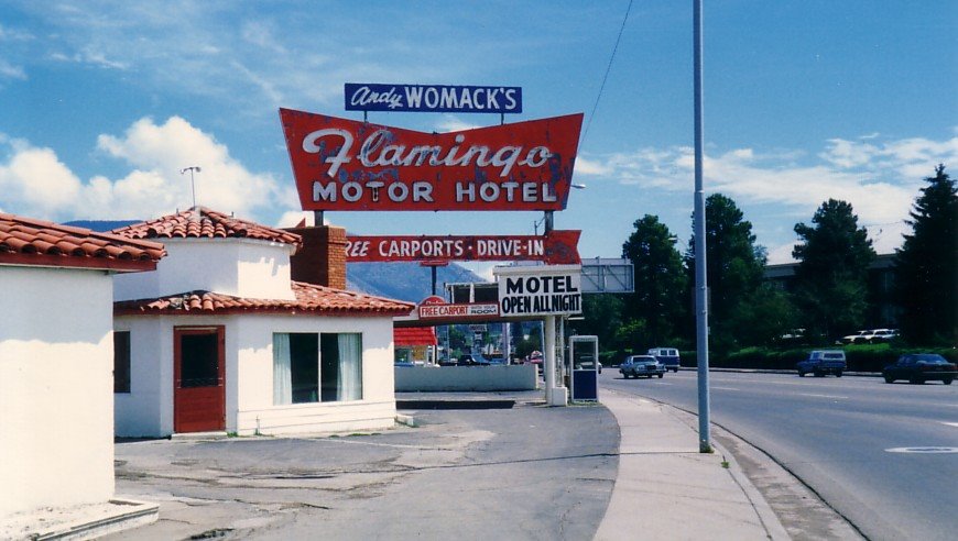 Andy Womacks Flamingo Motel, Flagstaff 1988