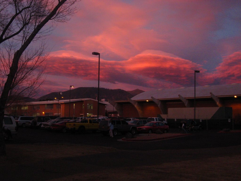 fantastic sunset at NAU