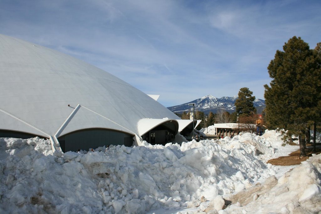 Looking North - notice the ball on the dome