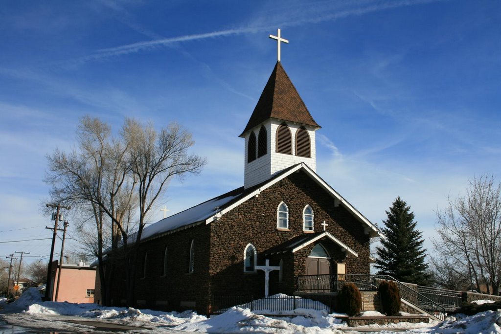 Looking East at "Our Lady Of Guadalupe" Catholic Church