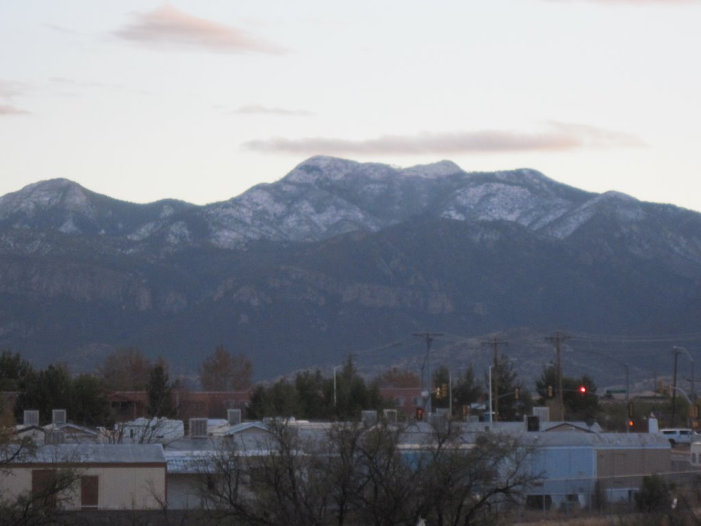 snow on Huachuca mountains, Sierra Vista