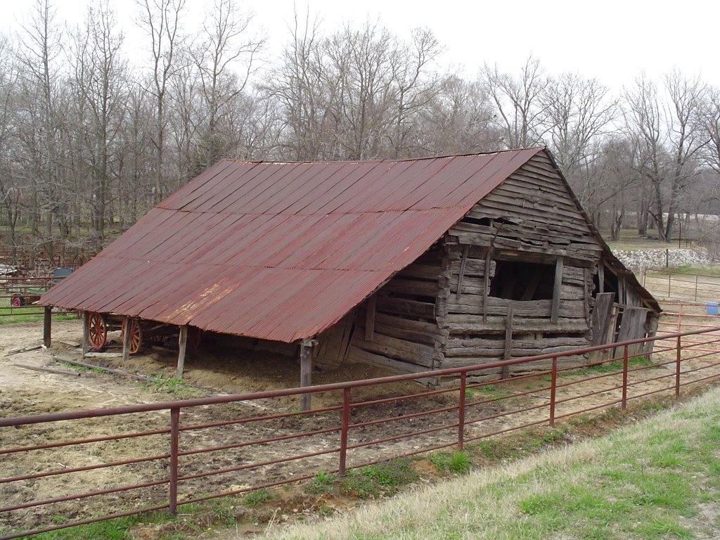 old log barn
