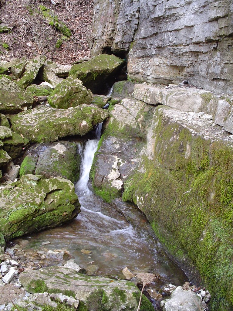 Blowing Cave waterfall