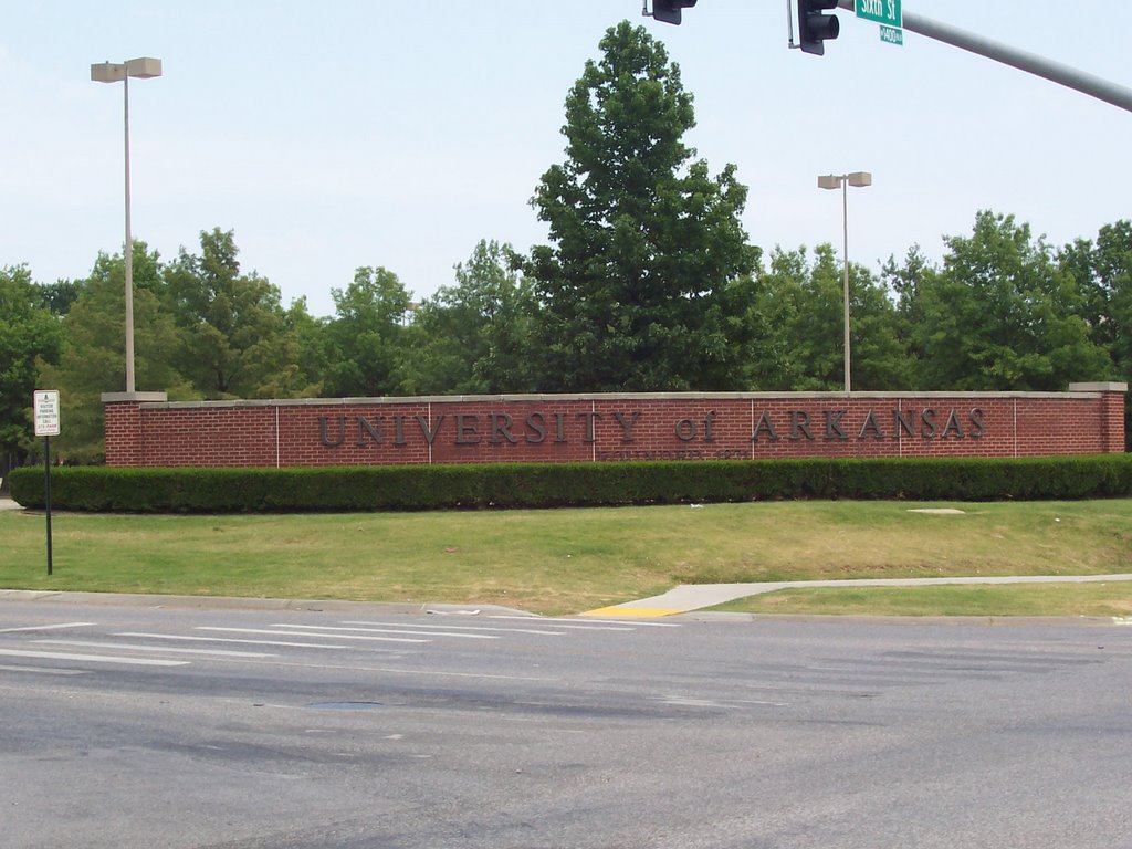 University of Arkansas sign