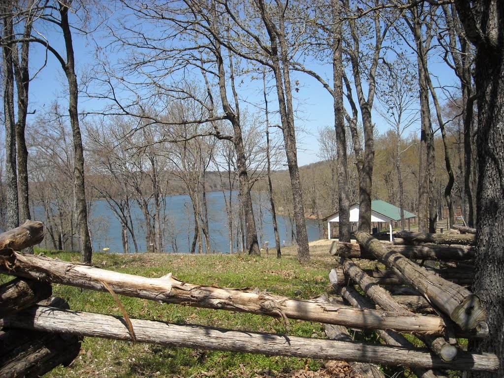 Alma City Lake fishing access area, Alma, Arkansas, USA