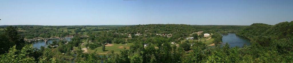 Atop a bluff overlooking Cotter, AR