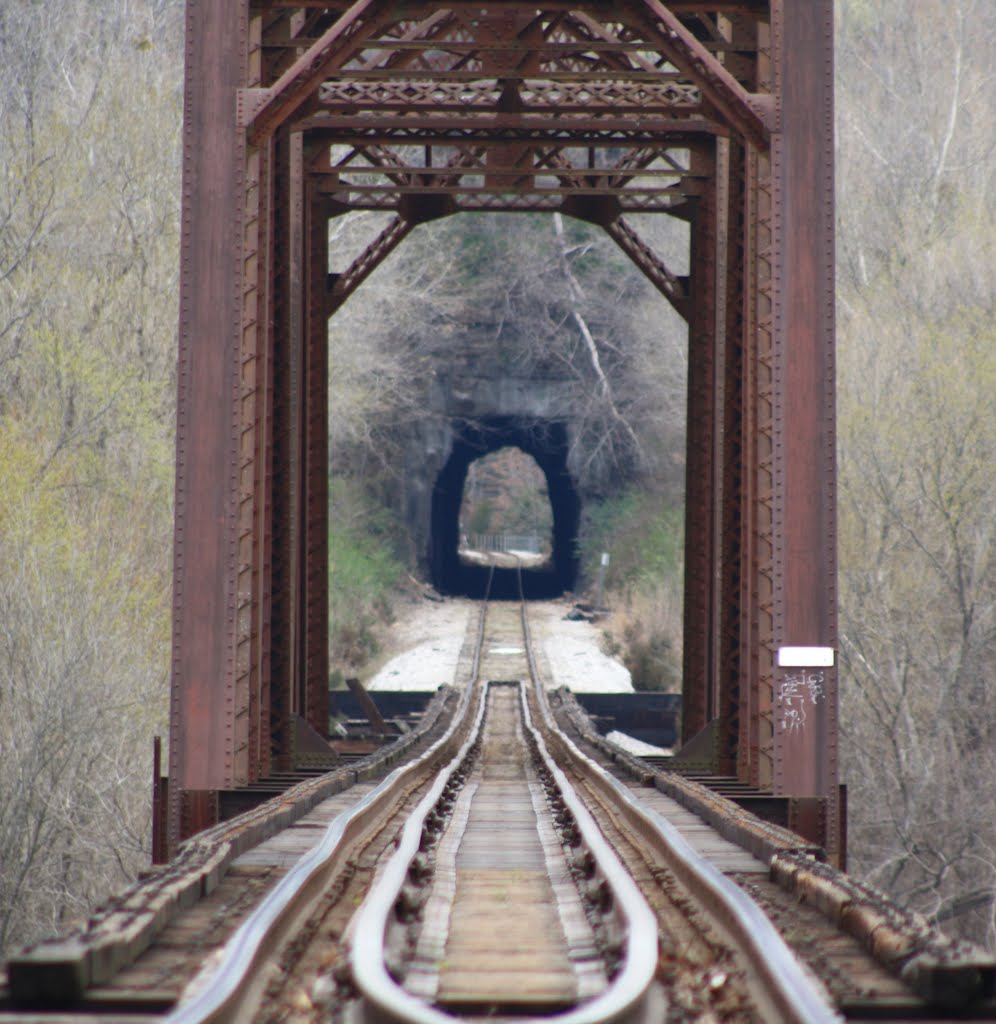 close up of RR tunnel