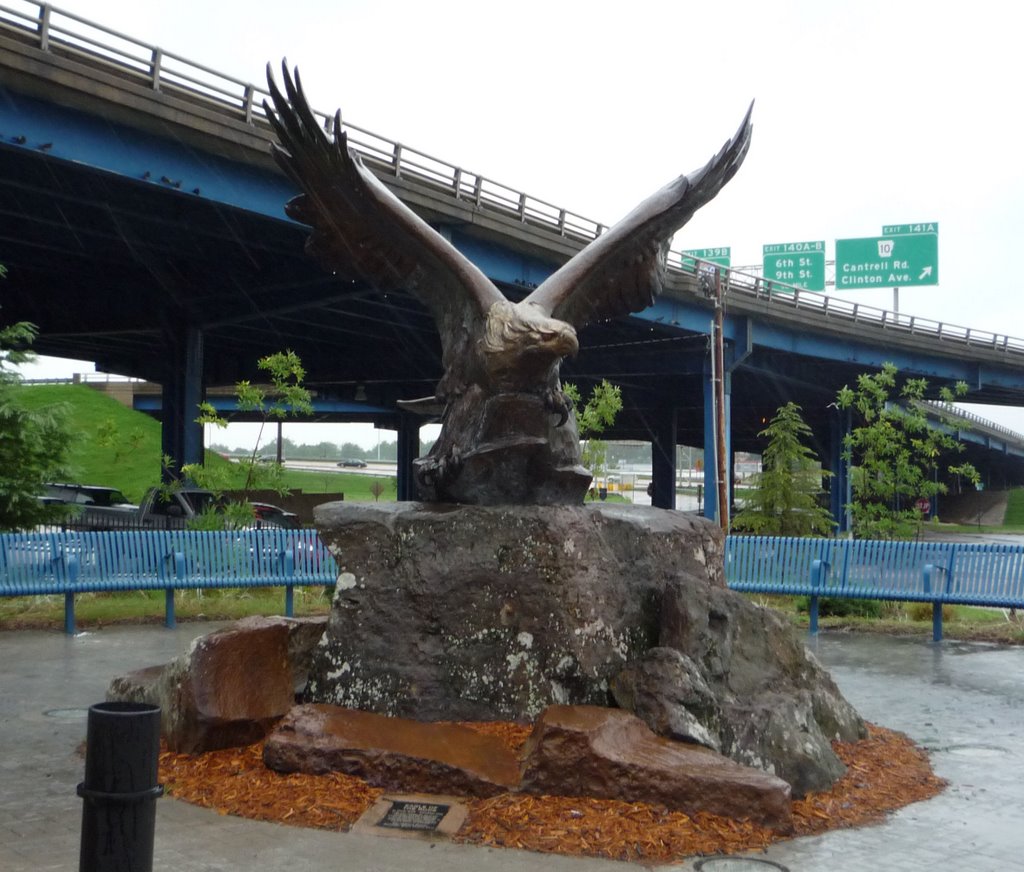 Large Eagle Statue, downtown Little Rock, Arkansas.
