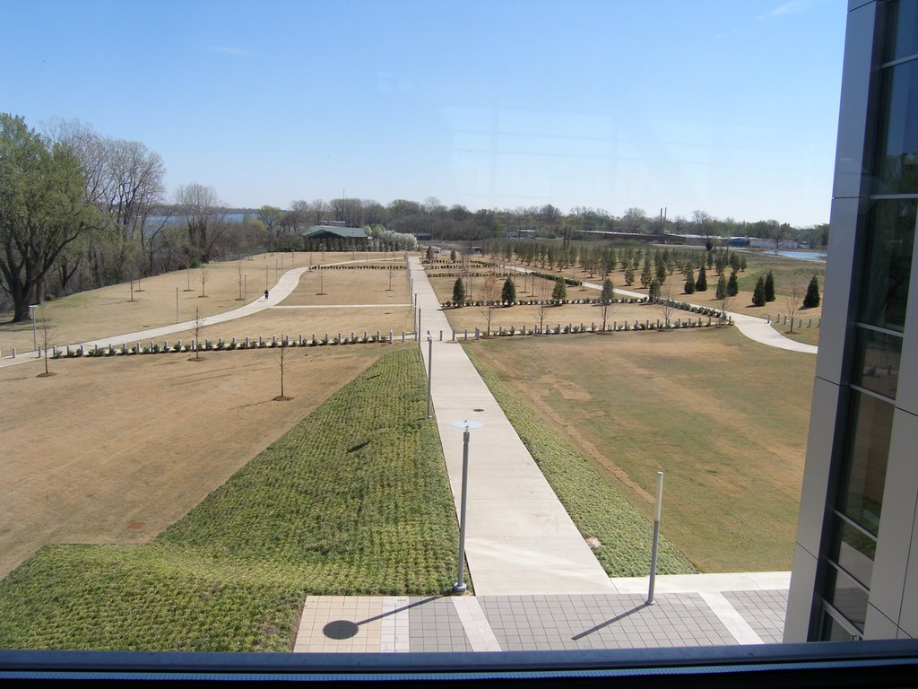 Inside, looking South
