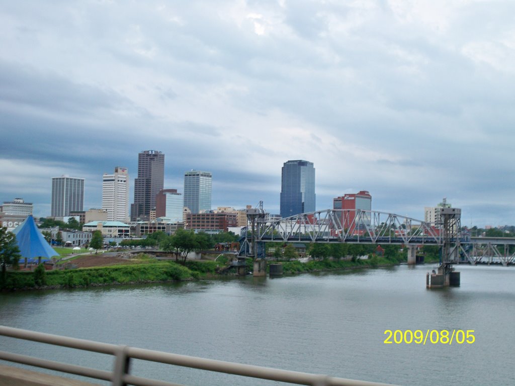 LITTLE ROCK AND ARKANSA RIVER,ARKANSAS,USA