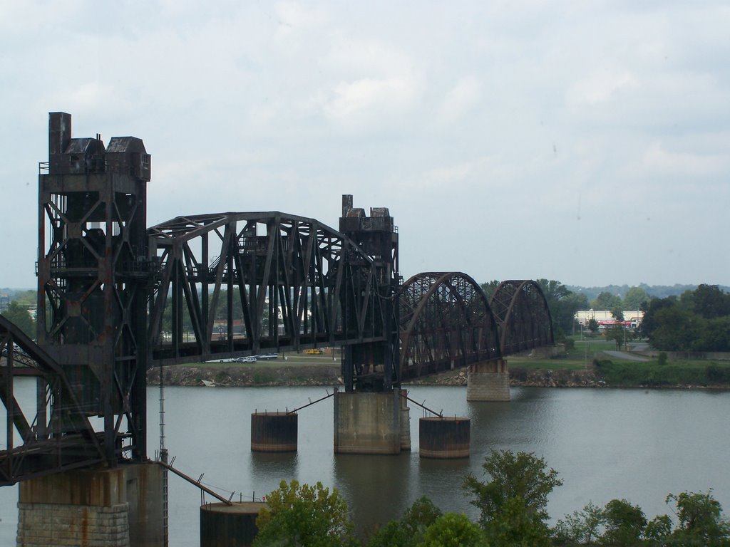 TRAIN BRIDGE OVER ARKANSAS RIVER