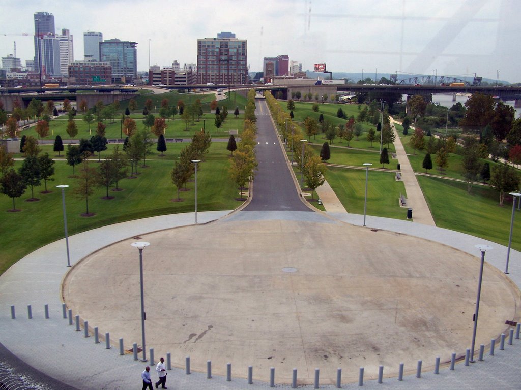 ENTRANCE - LOOKING WEST TOWARD DOWNTOWN LITTLE ROCK