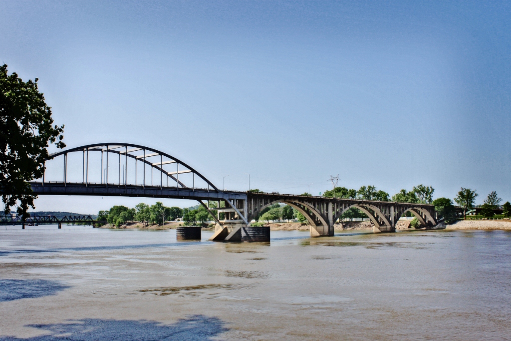 Broadway Bridge - Built 1923 - Steel Through Arch Added 1974