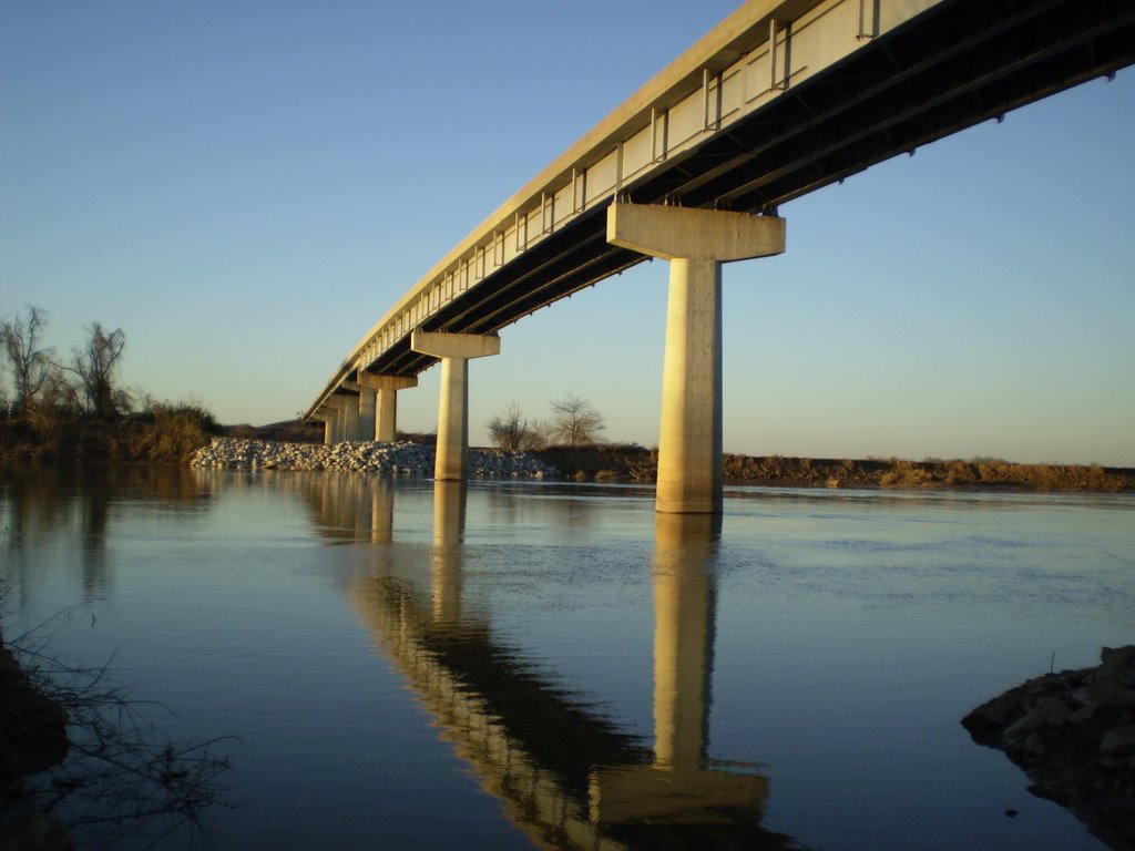 Bridge Over White River on Hwy. 122, Oil Trough Access