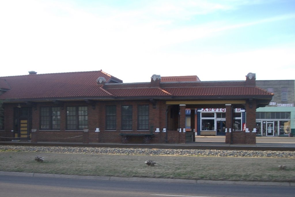 The Mena Train Depot.