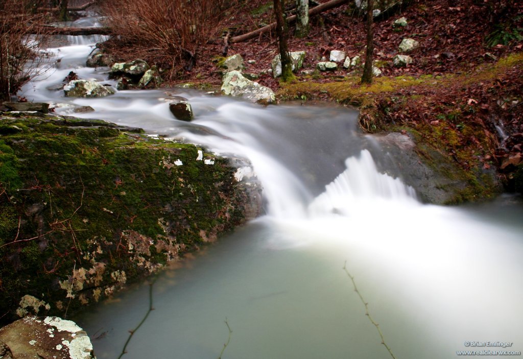 Waterfall along the Ouachita National Recreational Trail