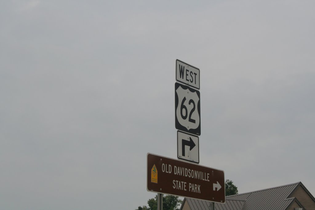 Pocahontas, Old Davidsonville S.P. Sign