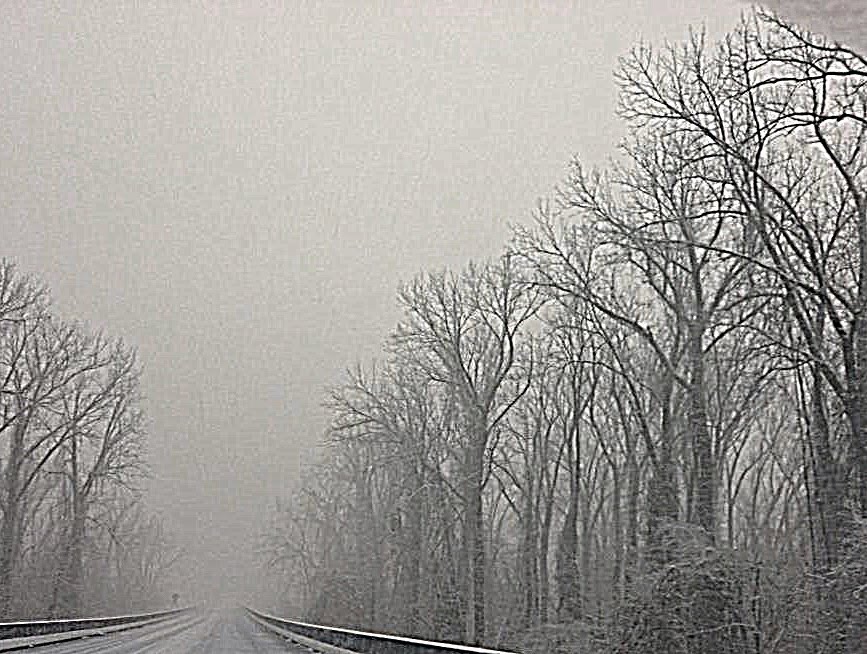 SNOWSTORM ON LOCK AND DAM 13