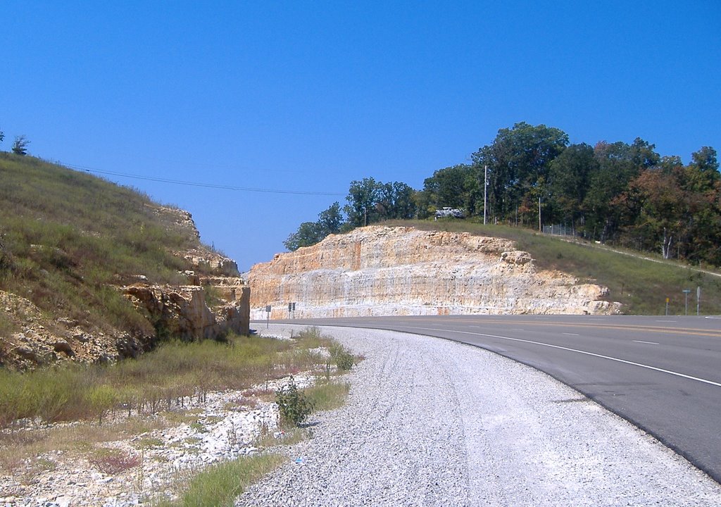 Hillside cut for the Road
