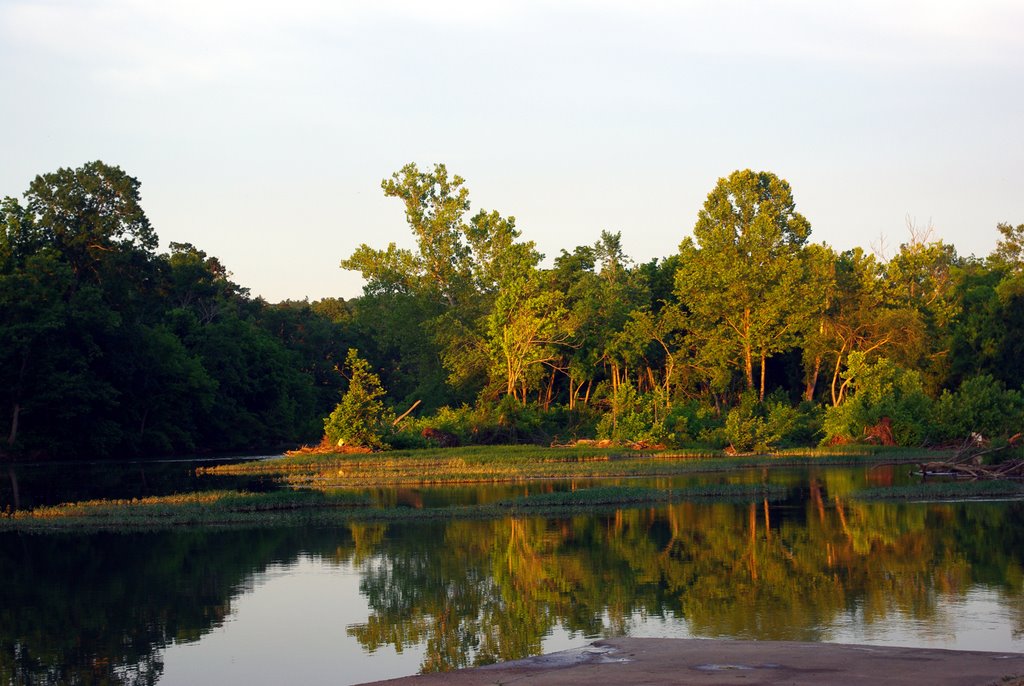 Spring River at Hardy,sunset