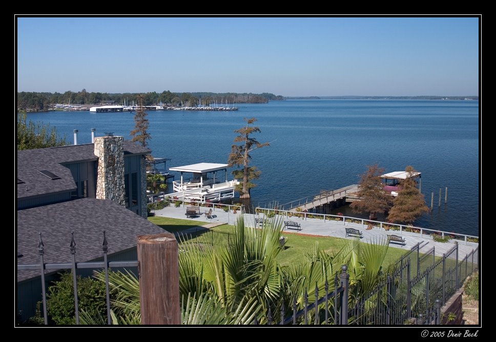 Boat houses along Lakeshore Dr. at Cross Lake