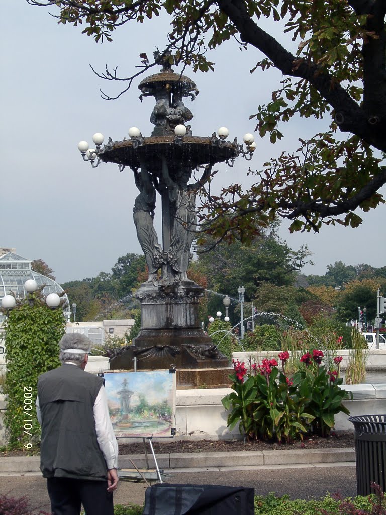 Bartholdi park - A painter