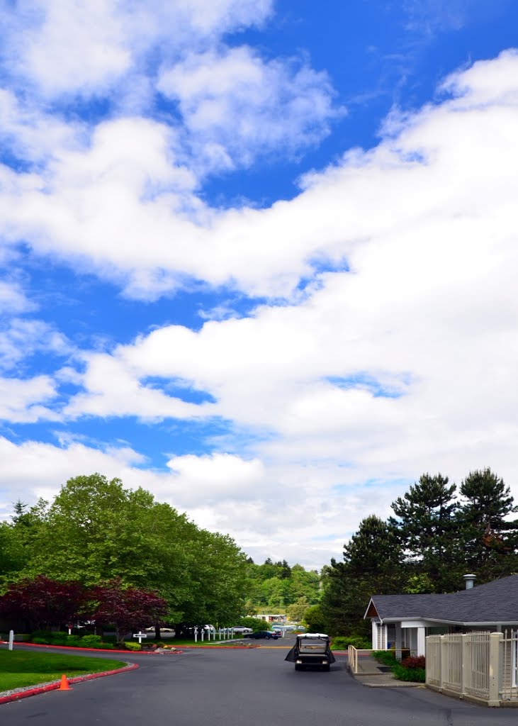 Spring cloud over Cedar Heights Apartments