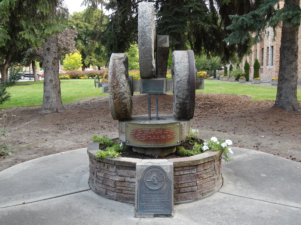 Arden Grist Mill Stones, Stevens County Courthouse Lawn, Colville, WA