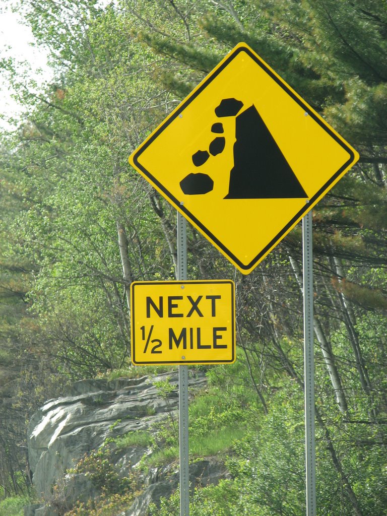Chute de pierres, Vermont