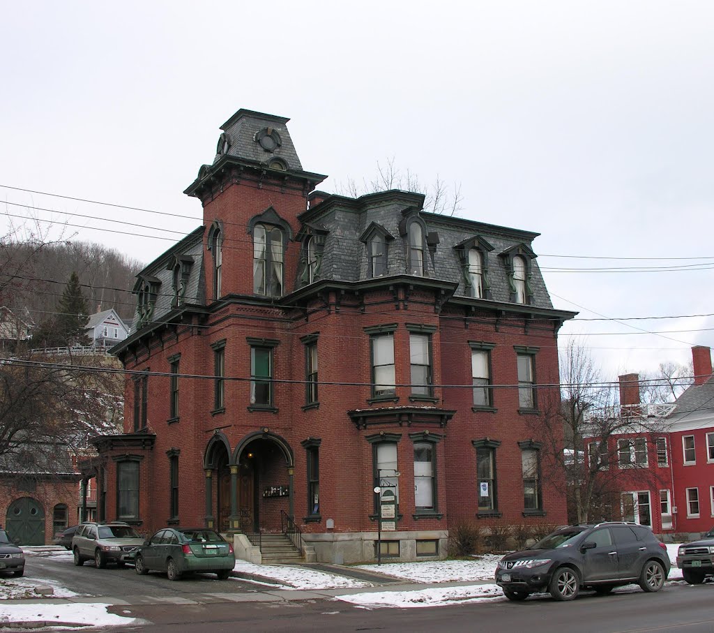 Main Street, Montpelier, VT. Second Empire style, 1870s