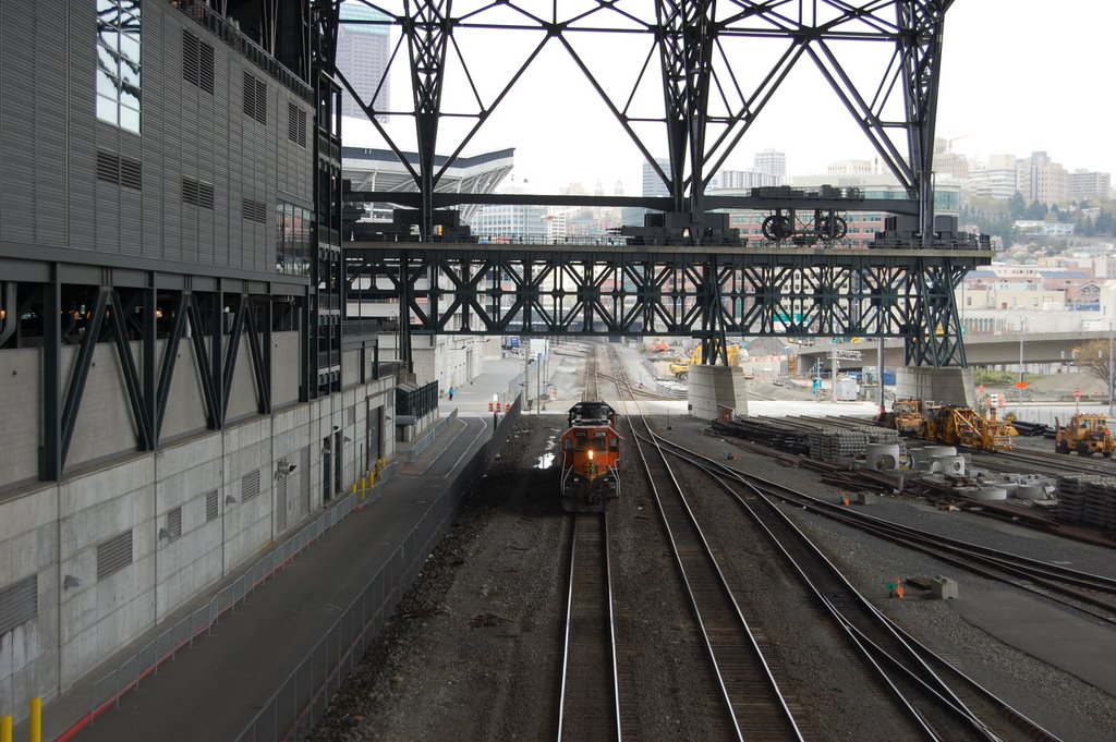 Trains Behind Right Field At Safeco - KMF