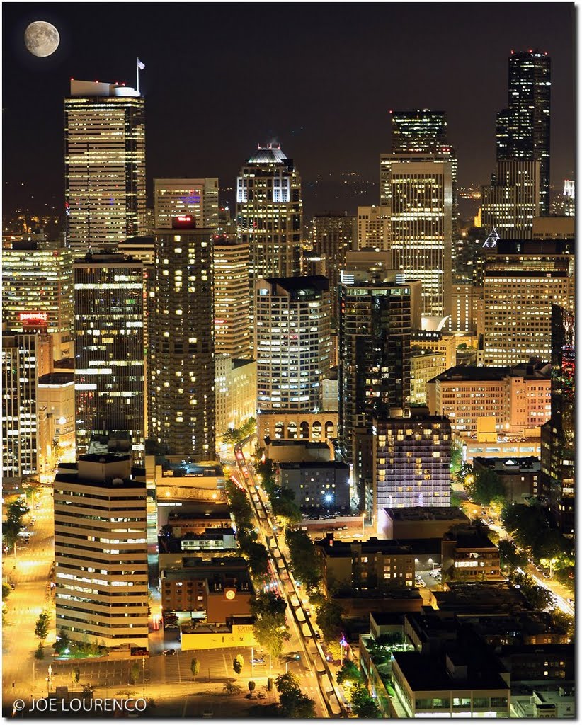 Downtown Seattle from Space Needle