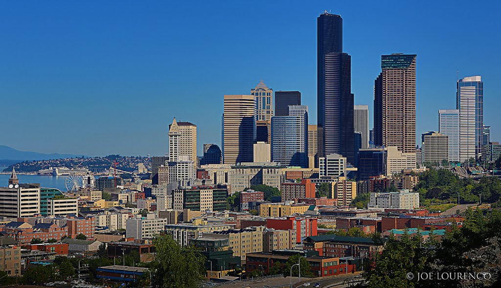 Seattle on a rare Blue Morning