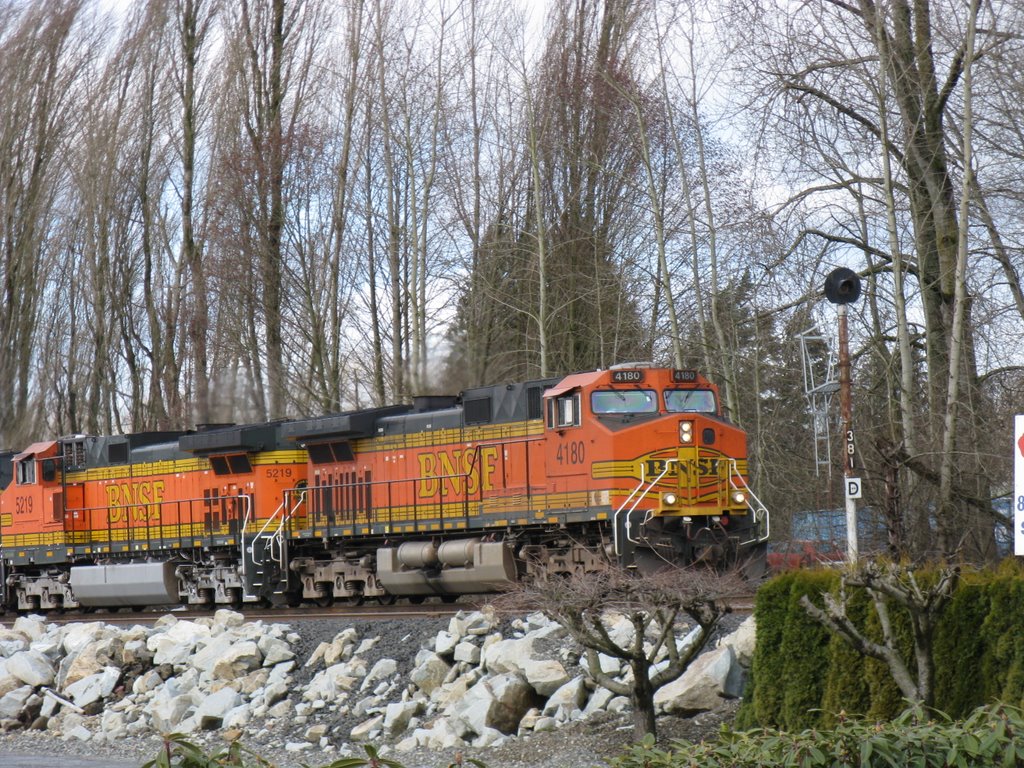 Train headed for town