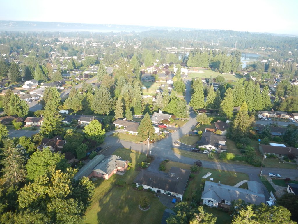 Balloon Ride, Snohomish, WA - shortly-after-launch