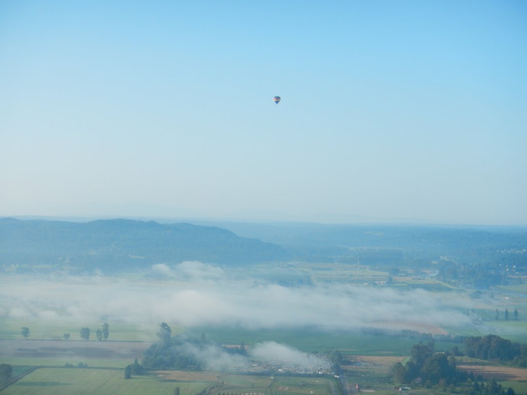Balloon Ride, Snohomish, WA - low fog-is-burning-away