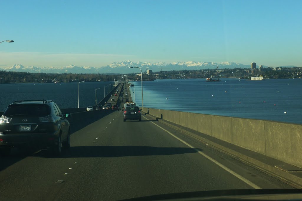 SR 520 bridge across Lake Washington
