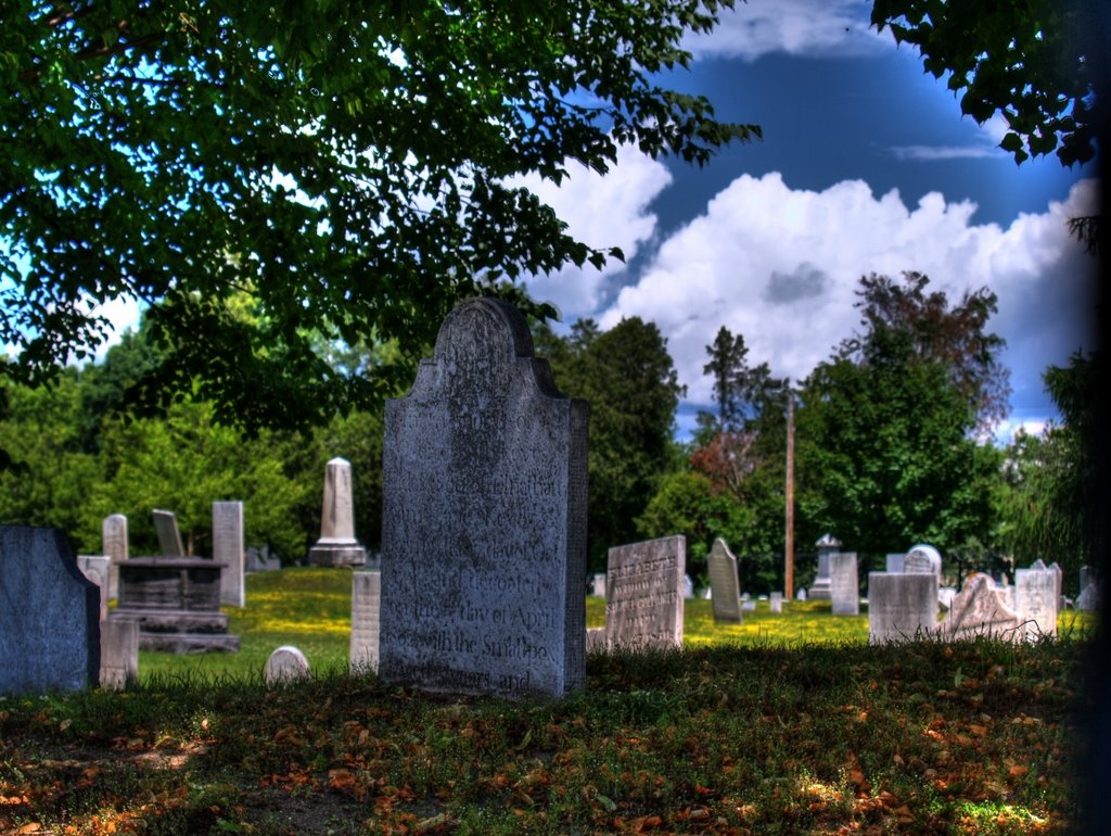 Cemetary with headstones from the early 1800s! (HDR)