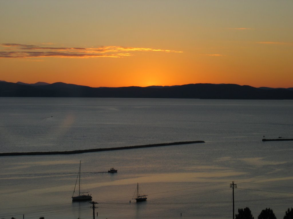 Lake Champlain sunset from Burlington, VT