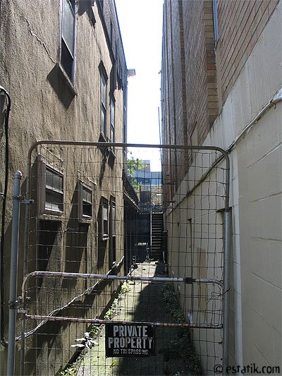 Off limits Burlington alley