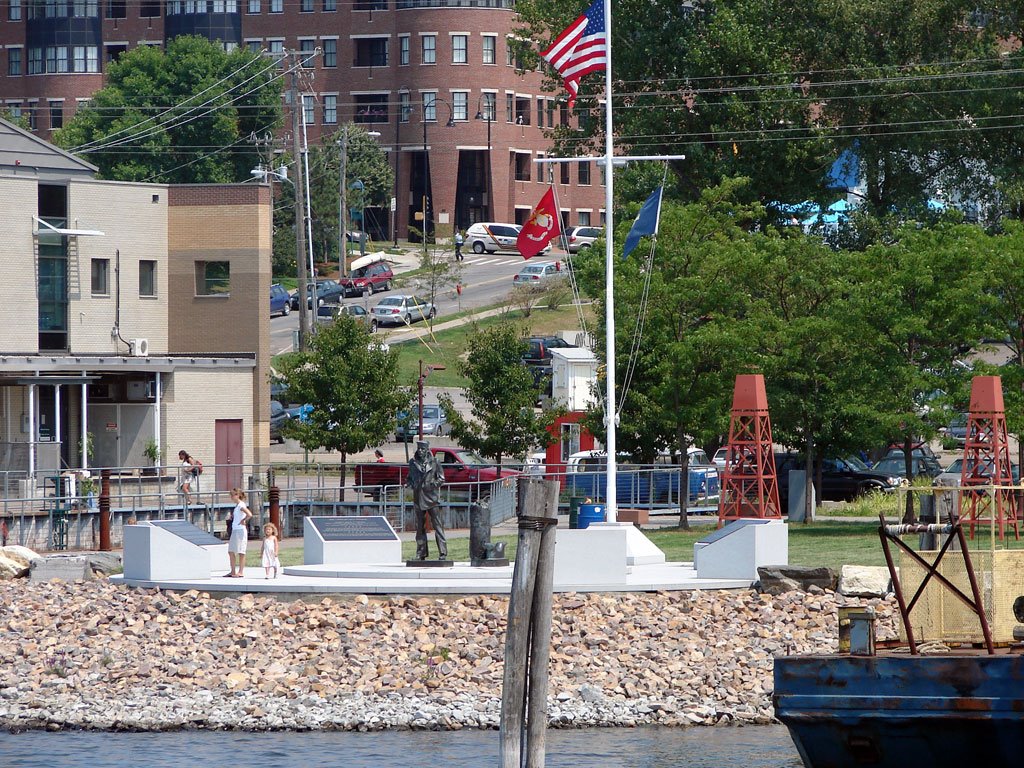 The US Navy Memorial on the Burlington, Vermont waterfront