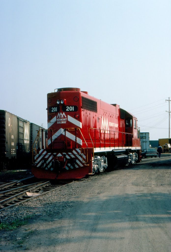 Vermont Railway EMD GP38-2 No. 201 at Burlington, VT