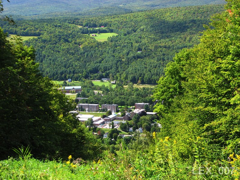 From atop Northfield ski hill