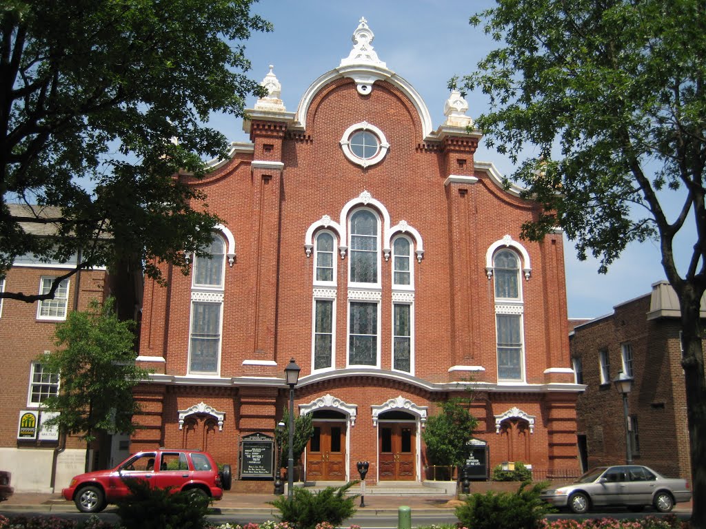 Old Alexandria town, VA, United Methodist church
