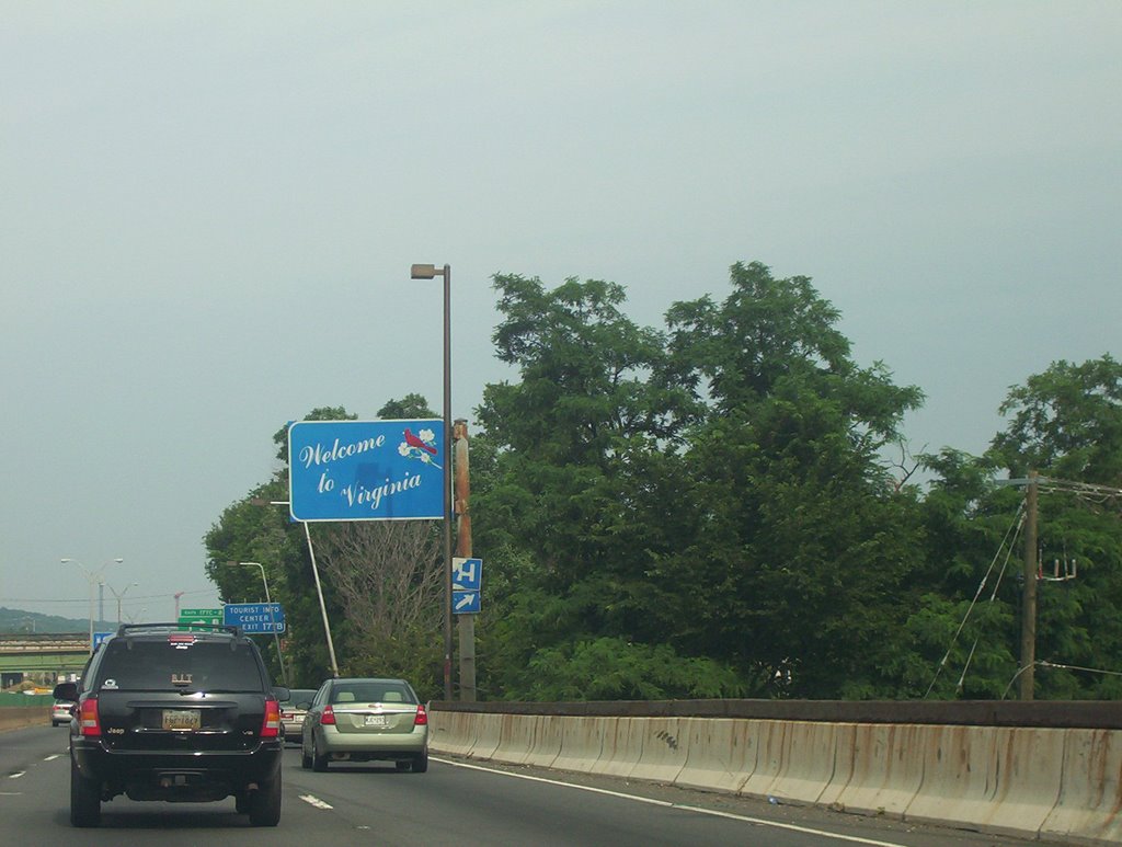 Virginia from Maryland on I-95