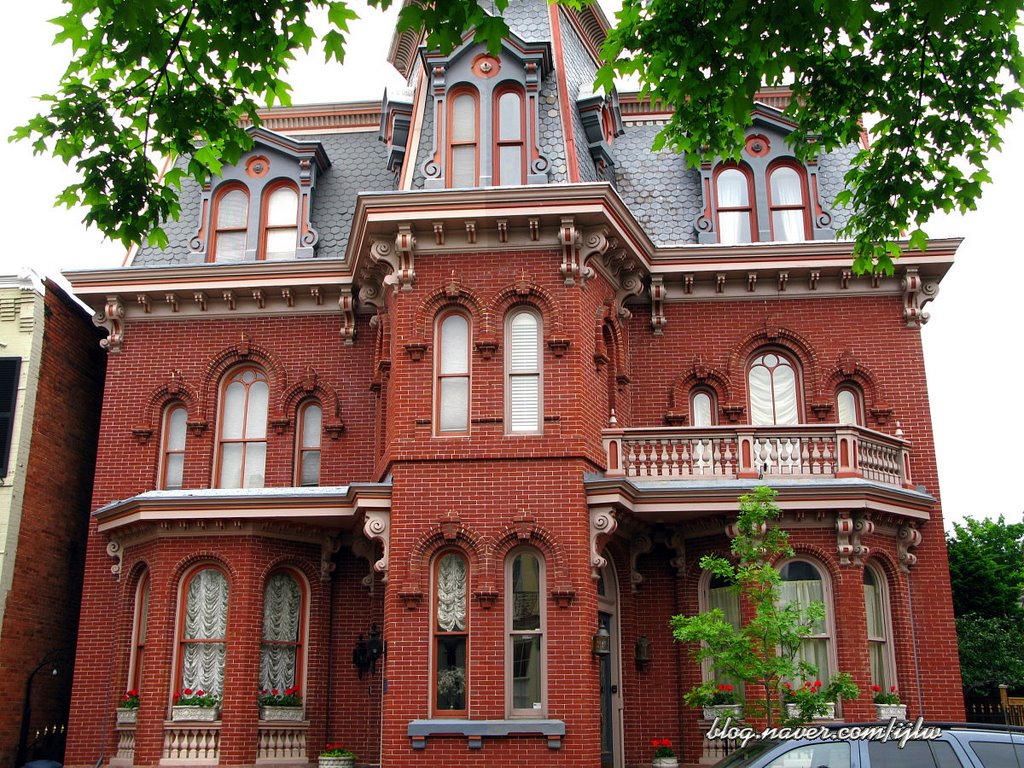 A red brick house