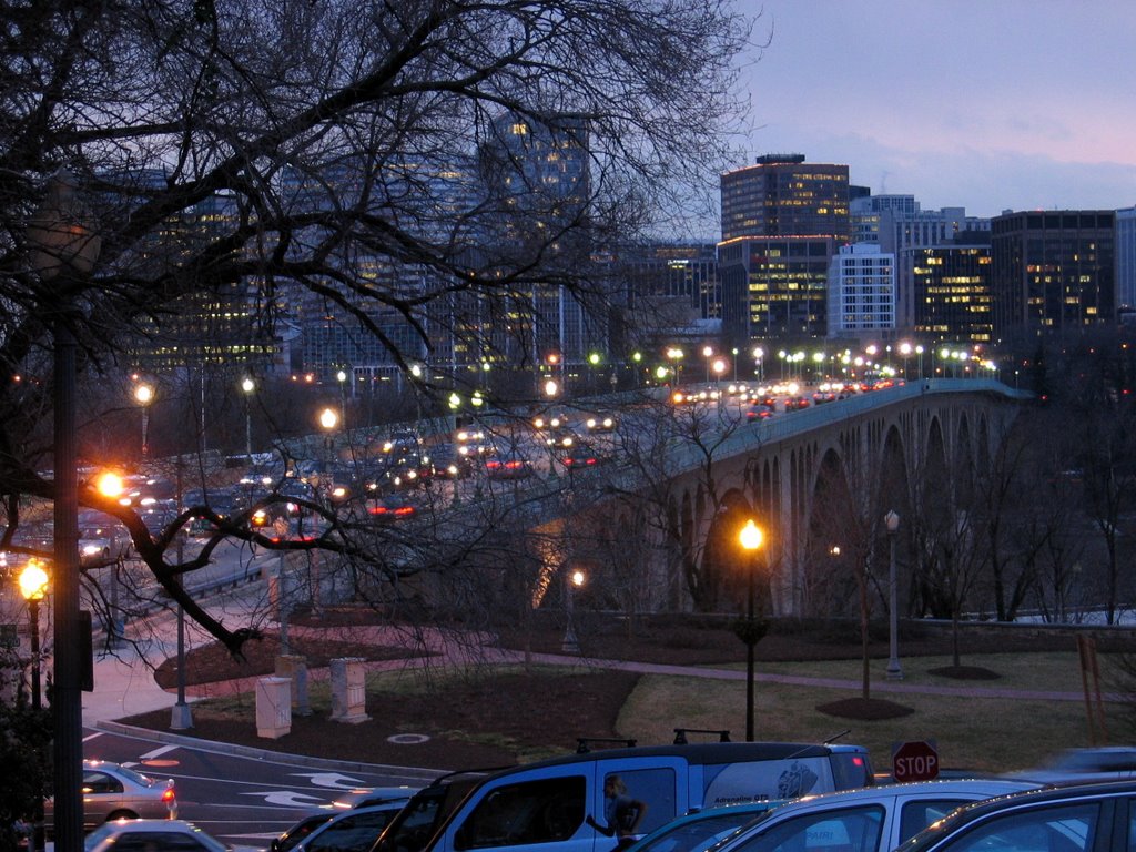Rosslyn as seen from Georgetown (March 9, 04)